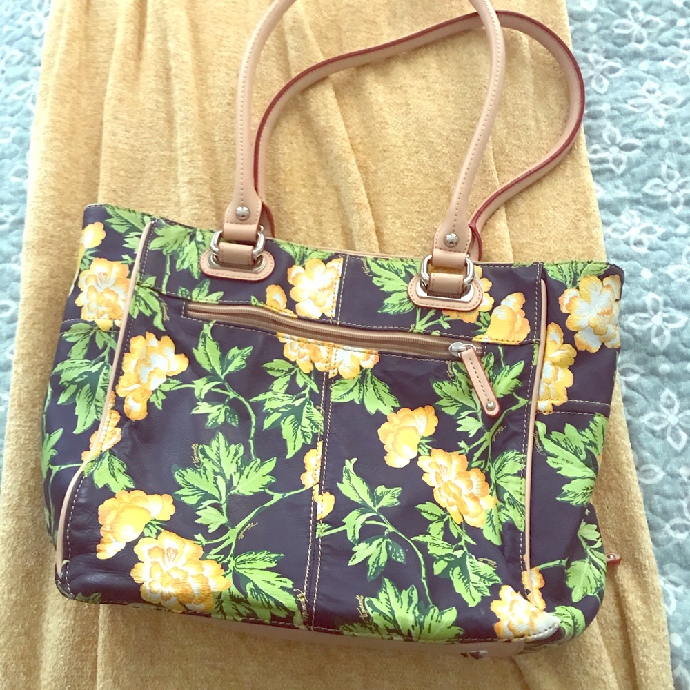Tignanello floral tote bag